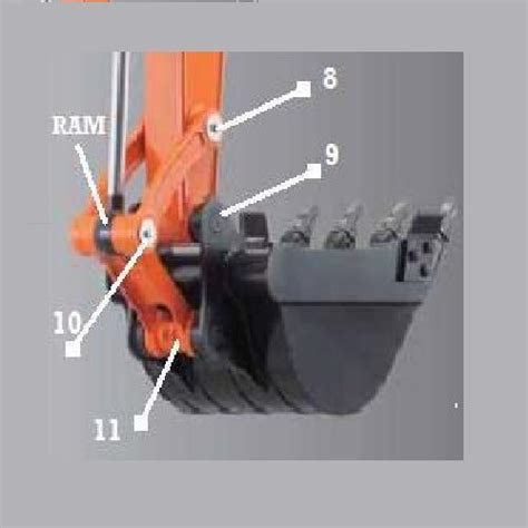 kubota 0x 57 mini excavator dipper stick|kubota mini dipper bushings.